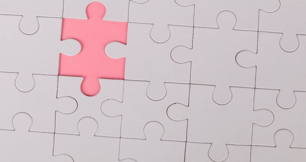 Puzzle with one piece missing illustrating how climate is part of culture