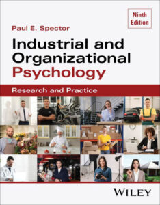 Cover of Industrial and Organizational Psychology with matrix of 12 pictures of people working